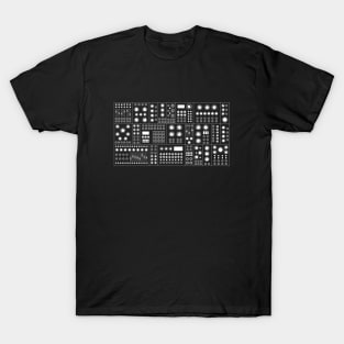 Modular Synthesizer 2 White T-Shirt